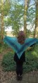 Omslagdoek blauw